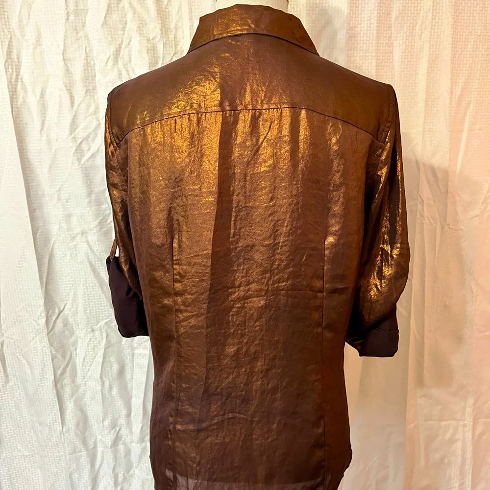 Metallic Button down - Picture 5 of 5